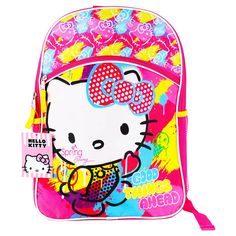 Playful Hello Kitty Print Standard Backpack, Pink Hello Kitty Backpack For End Of School Year, End Of School Year Pink Hello Kitty Backpack, End Of School Year Hello Kitty Pink Backpack, Cute Hello Kitty Travel Backpack, Cute Hello Kitty Print Backpack For School, Cute Hello Kitty Print Backpack For Travel, Cute Hello Kitty Backpack For Back To School, Playful Hello Kitty Backpack