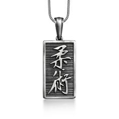 Kanji japanese pendant necklace with custom name,  Silver necklace for men, Engraved necklace for everday These 925K Sterling Silver Kanji Japanesse Necklace has special handmade engraving details which photos are taken with original products. It's very elegant and classy for everyday use and gives stylish look to your outfits. Also, can be preferred as a gift for friends and family for an eternal memorial. Dream collection has many meanings behind its background; we prepare this gift selection Japanese Pendant, Silver Necklace For Men, Kanji Japanese, Pendant Necklace Silver, Mens Silver Necklace, Necklace For Men, Engraved Necklace, Silver Pendant Necklace, Necklace Silver