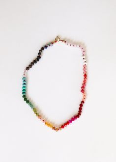 Natural Gemstone Necklace - Paradise Bohemian Rainbow Crystal Necklaces With Faceted Beads, Bohemian Rainbow Crystal Necklaces With Colorful Beads, Bohemian Rainbow Crystal Necklace With Faceted Beads, Bohemian Rainbow Crystal Necklace With Colorful Beads, Adjustable Rainbow Crystal Bohemian Necklaces, Adjustable Rainbow Crystal Necklace With Faceted Beads, Adjustable Rainbow Crystal Bohemian Necklace, Colorful Adjustable Spiritual Jewelry, Adjustable Rainbow Bohemian Crystal Necklace