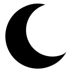 a black and white image of a crescent or half - moon on a white background