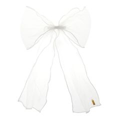 SKU-C1254L The Wavy Tulle bow is our dressier version the old classic. Large, supple bow is made of soft, light netting. Get one in each of our classic colors to match every outfit. Bow is attached to a small durable alligator clip. One size Elegant Ruffled Tulle Fabric For Spring, Elegant Spring Tulle Fabric With Ruffles, Elegant Evening Tulle Fabric With Ruffles, White Bow For Spring Party, Elegant White Bow With Ribbon, Elegant White Ribbon Bow, White Ribbon Bow For Spring, Classic White Bow With Ribbon, Elegant Ruffled Tulle Fabric For Summer