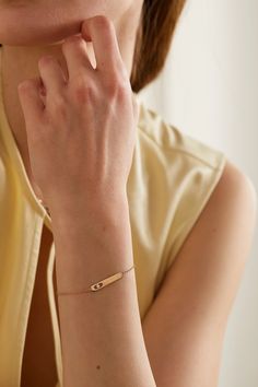 Valérie Messika has fond memories growing up as the daughter of a diamond merchant, and conveys the significance of the stone with this bracelet. It's crafted from 18-karat rose gold and glistens beautifully.  Each Messika piece comes with a two-year warranty, which is activated 28 days after purchase. To receive an additional year's warranty, register your piece on Messika's website. Rose Gold Diamond Chain Bracelet Fine Jewelry, Rose Gold Diamond Chain Bracelet, Polished Yellow Gold Diamond Bracelet, Yellow Gold Diamond Bracelet With Polished Finish, Fine Jewelry White Gold Promise Bracelet, Timeless Sterling Silver Rose Gold Bracelet, Luxury White Gold Bracelet With Single Diamond, 14k White Gold Promise Bracelets, Timeless Rose Gold Sterling Silver Bracelet