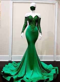 Green prom dresses Pretty Pageant Dresses, Princess And The Frog Theme Prom Dress, Evening Mermaid Dress With Sweep Train, Mermaid Evening Dress For Prom Season, Mermaid Dress For Prom Season Evening, Mermaid Dress For Evening And Prom Season, Mermaid Party Dress With Sweep Train, Mermaid Dresses With Sweep Train For Party, Prom Dress With Sweep Train And Mermaid Silhouette