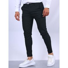 Season:Spring  Summer; Fabric:100% Cotton; Gender:Men's; Style:Streetwear,Fashion,Casual; Occasion:Outdoor,Going out,Daily; Fit Type:Regular Fit; Function:Comfort,Soft,Breathable; Waistline:Mid Waist; Pattern:Plain; Design:Pocket; Pants Type:Chino Pants,Trousers,Chinos; Front page:FF; Listing Date:03/15/2023; Hips:; Length:; Waist:; Fit US Size:null; Fit UK Size:null; Fit EU Size:null Fitted Casual Dress Pants Solid Color, Fitted Casual Dress Pants In Solid Color, Casual Slim Fit Solid Color Bottoms, Casual Solid Color Slim Fit Bottoms, Casual Non-stretch Slim Pants, Non-stretch Slim Casual Pants, Casual Slim Work Pants, Casual Slim Workwear Pants, Casual Slim Stretch Pants