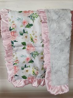 New Release Baby Lovey - Blush Floral - DBC Baby Bedding Co Baby Lovey, Mini Crib, Baby Registry, Floral Baby, Baby Bed, Ruffle Trim, Baby Love, Little One, Blankets