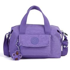 Brynne Handbag - French Lavender | Kipling Practical Rectangular Shoulder Bag For On-the-go, Functional On-the-go Tote Bag, Multifunctional Crossbody Bags For On-the-go, Casual Satchel With Removable Pouch For On-the-go, Practical Rectangular Bag For On-the-go, Functional Bag With Adjustable Handle For On-the-go, Trendy Satchel With Adjustable Handle For On-the-go, Versatile Travel Satchel With Adjustable Handle, Functional Top Handle Satchel For On-the-go