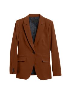 Sculpted Cropped Bootcut Pant | Banana Republic Factory Fall Office Blazer, Slim Fit, Sleek Tailored Solid Blazer, Sleek Tailored Solid Color Blazer, Solid Fitted Suits For Fall, Fitted Solid Suits For Fall, Fitted Button-up Blazer, Sleek Tailored Blazer In Solid Color, Fitted Button-up Career Blazer, Classic Suits With Concealed Placket For Career