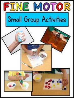 small group activities for fine motor skills