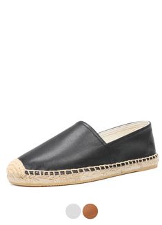 Indulge with the Luisa Slip-On Espadrilles by USS Shoes. Made with genuine cow leather and featuring a cotton lining, these ballet flats exude sophistication. With a slip-on closure and rubber outsole, they effortlessly combine style and function. Perfect for spring/autumn, these flats will elevate any outfit casual. Slip-on Espadrilles With Leather Sole, Casual Slip-ons With Leather Footbed For Spring, Summer Loafers With Rubber Sole, Summer Loafers With Rubber Sole And Flat Bottom, Casual Leather Loafers For The Beach, Summer Leather Footbed Round Toe Loafers, Summer Slip-ons With Rubber Sole And Round Toe, Spring Leather Footbed Slip-ons With Round Toe, Spring Slip-ons With Leather Footbed And Round Toe