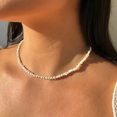 Pacific Ave Necklace | Truly Blessed Jewels – TBJ Classy Necklace, Beach Vacay, Gold Pearl Necklace, Freshwater Pearl Necklace, Gold Gift, Hand Chain, Scottsdale Az, Freshwater Pearl Necklaces, Gold Filled Jewelry