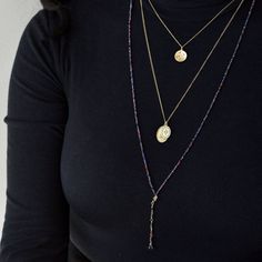 Anne Sportun Pink and Blue Sapphire Bead Wrap Bracelet Necklace 34 Inches B098G-PK/BL Blue Gemstone Beads Jewelry For Layering, Gold Gemstone Beaded Necklaces For Layering, Spiritual Beaded Lariat Chain Jewelry, Fusion Gold Beaded Jewelry, Spiritual Lariat Jewelry With Beaded Chain, Fusion Style Gold Beaded Jewelry, Fine Jewelry Beaded Necklace With Gemstone Beads As Gift, Gold Fusion Beaded Necklaces With Round Beads, Gold Round Beads Fusion Necklace