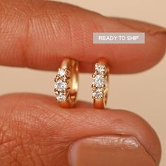 Made In Solid 14k Yellow Gold 3 Diamond Dainty Hoops/ genuine Diamond Baby Earrings/Handmade Jewelry Fine/ Delicate Earring/ Natural Diamond Earring. "𝐘𝐄𝐋𝐋𝐎𝐖 𝐆𝐎𝐋𝐃 𝐈𝐒 𝐑𝐄𝐀𝐃𝐘 𝐓𝐎 𝐒𝐇𝐈𝐏 𝐀𝐍𝐃 𝐑𝐎𝐒𝐄 𝐆𝐎𝐋𝐃 & 𝐖𝐇𝐈𝐓𝐄 𝐆𝐎𝐋𝐃 𝐖𝐈𝐋𝐋 𝐁𝐄 𝐌𝐀𝐃𝐄 𝐓𝐎 𝐎𝐑𝐃𝐄𝐑" Great Gift For Mom, Sister, Friend, Girlfriend and Daughter. For Trio Ruby Hoops : https://www.etsy.com/listing/1185166585 Also available in Rose Gold, White Gold and Yellow Gold. 𝐏𝐫𝐨𝐝𝐮𝐜𝐭 𝐢𝐧𝐟𝐨: 𝟏𝟒? Delicate Diamond Wedding Jewelry, Elegant Tiny 14k Gold Huggie Earrings, Tiny Round Huggie Earrings For Anniversary, Wedding Diamond Jewelry, Delicate Single Diamond Earring For Wedding, Elegant Tiny 14k Gold-filled Huggie Earrings, Gold Huggie Cartilage Earrings For Wedding, Minimalist Diamond Cartilage Earrings For Wedding, Elegant Tiny Hoop Earrings For Anniversary