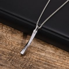 44275082920180|44275082952948 Stainless Steel Chain For Jewelry Making, Elegant Stainless Steel Jewelry With Polished Finish, Metal Pendant Jewelry With Box Chain, Elegant Metal Jewelry With Rectangular Pendant, Silver Stainless Steel Chain Jewelry, Minimalist Box Chain Jewelry For Jewelry Making, Adjustable White Gold Stainless Steel Jewelry, White Gold Jewelry With Adjustable Chain In Stainless Steel, White Gold Stainless Steel Jewelry With Adjustable Chain