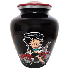 Black Betty Boop Niche Cremation Urn Betty Boop Jewelry, Zapatillas Nike Basketball, Betty Boop Figurines, Key Tattoos, Presents Ideas, Custom Urns, Wood Urn, Black Betty Boop, Betty Boop Art