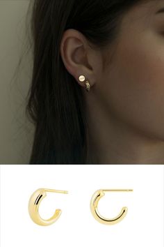 The Egg Hoop earrings are elegant and a beautiful classic piece. They measure 1/4 inch tall. 1/8 wide at the top under 1/8 wide at the bottom Made in Los Angeles. #egghoop #thickhoop #goldhoop #hoops The Egg, Gold Hoops, Gold Hoop, Solid Yellow, Yellow White, 4 Inch, Pearl Earrings, Egg, Jewelry Earrings