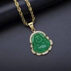 Jade Buddha necklace Jade Buddha Necklace, Smiling Buddha, Buddha Pendant Necklace, Lucky Necklace, Jade Buddha, Buddha Necklace, Buddha Statues, Maitreya Buddha, Buddha Pendant