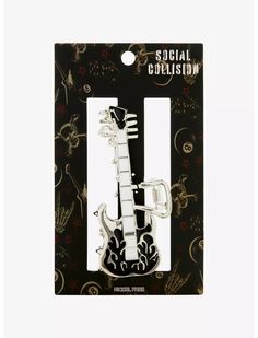 Social Collision Flame Guitar Claw Hair Clip Flame Guitar, Black Deck, Black Guitar, Claw Hair Clip, Turn Up The Volume, Location Icon, Xmas Wishes, Claw Hair Clips, Hoodie Girl