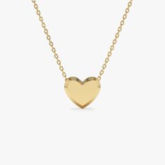 14k Gold Heart Necklace Puffed Heart Slider Pendant / Love Charm / Perfect Heart Necklace / Minimal Heart Necklace / Birthday Gift  ▶ Details   * Made to Order * Gold KT: 14K Solid Gold (also available in 18K & Platinum upon request) * Length & Width: 9 x 8 MM * Ready to Ship in 1-2 Business Days ▶ See more of our Gold Necklaces - http://etsy.me/2lUxj86  ▶ See our storefront here - http://etsy.me/2lUcVnH  ▶ All store sections here * Diamond Rings - http://etsy.me/2lwKUl8  * Diamond Earrings - http://etsy.me/2lyqVBP  * Diamond Necklace - http://etsy.me/2mqa6O1  * Diamond Bracelets - http://etsy.me/2mVrAB5  * Diamond Wedding Rings - https://etsy.me/3YbpVq2  * Gold Wedding Band - https://etsy.me/3X3uf9F * Gold Necklaces - http://etsy.me/2lUxj86  * Gold Bracelets - http://etsy.me/2l9VKBr  * Go 14k Yellow Gold Heart Pendant Necklace, Classic 14k Gold Heart Pendant Necklace, Classic 14k Gold Heart-cut Necklace, Gold Heart Necklace For Anniversary, Classic 14k Gold Heart Necklace, Classic 14k Gold Heart Cut Necklace, Classic Open Heart Necklace For Valentine's Day, Classic Open Heart Necklace For Gift, Classic Heart-shaped Necklace For Valentine's Day