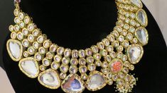 This beautiful choker is a modern twist to traditional jewelry and comes in a gold finish to match any outfit as desired. The choker is made of high quality stones and is a statement piece that can be dressed accordingly. The set comes with matching earrings and Tikka for a complete look. Beautiful Chokers, Bridal Choker, Traditional Jewelry, Indian Bridal, Matching Earrings, Gold Finish, Statement Pieces, Choker, Twist