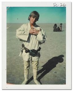 an old photo of a young man dressed as luke star wars the force awakes