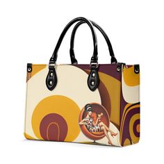 Take a trip back to the 60s with this Mid Mod Retro Gal handbag! With funky and trendy style, this shoulder bag will add a touch of whimsy to any outfit. Perfect for those who don't take themselves too seriously. Groovy, baby! (Only 25 words, but totally boss!) Upgrade your style with this New Version Luxury Women PU Leather Handbag. Crafted from premium PU leather, this handbag features a smooth zipper and sturdy top handles for comfortable carrying. Available in three sizes, it offers versatil Retro Brown Shoulder Bag For On-the-go, Retro Crossbody Shoulder Bag With Adjustable Strap, Retro Satchel Box Bag For Travel, Retro Black Satchel For Daily Use, Retro Crossbody Box Bag With Large Capacity, Retro Large Capacity Crossbody Box Bag, Retro Black Shoulder Bag With Top Handle, Retro Rectangular Shoulder Bag With Large Capacity, Retro Black Top Handle Shoulder Bag