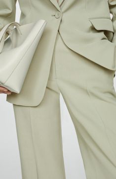 Feel the polish of these career-driven pants designed with leg-elongating front creases. 34" length Zip fly with hook-and-bar closure Front slant pockets Lined 68% lyocell, 32% polyester Dry clean or machine wash, line dry Imported Chic Tailored Bottoms For Work, Spring Workwear Dress Pants With Belt Loops, Office Chic Formal Bottoms For Spring, Spring Dress Pants With Belt Loops For Work, Spring Formal Office Chic Bottoms, Workwear Solid Color Straight Pants, Workwear Straight Solid Pants, Spring Workwear Tapered Leg Dress Pants, Spring Workwear Dress Pants