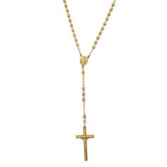 Rosary Necklace, Popular Jewelry, Precious Metal, Rosary, Precious Metals, Cross Necklace, Gold Necklace, Yellow Gold, Beads