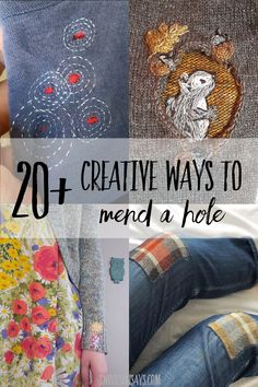 the top 20 + creative ways to mend a hole in jeans and sweaters