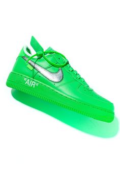 As the Nike Air Force 1’s 40th anniversary celebrations continue, so do the colorways that honor its legacy, like Off-White’s “Brookyln” makeup. The monochromatic green design is a nod to Off-White’s previous “MCA” releases. Green Lace-up Basketball Shoes For Streetwear, Green High-top Sneakers With Logo, Sporty Green Sneakers For Streetwear, Green Sporty Sneakers For Streetwear, Green Low-top Sneakers For Streetwear, Sporty Green Custom Sneakers For Streetwear, Green Lace-up Sneakers For Streetwear, Green Throwback Sneakers For Streetwear, Green Custom Sneakers With Boost Midsole For Streetwear