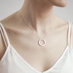 "This beautiful eternal circle necklace represents the bond between mom & children, grandma and her grandkids. It's a perfect gift for your loved one with up to 5 names. PRODUCT INFO * Material: Solid 925 Sterling Silver * Dimensions: Pendant measures ~7/8\" (23mm) in diameter * Word limits: 5 names/charm * By default, silver charm comes with BLACK engraving and gold-plated charm comes with CLEAR engraving * You can use birthstones for this necklace HOW TO ORDER * Select your preferred finis Sterling Silver Full Circle Necklace For Anniversary, Silver Round Birthstone Necklace For Birthday Gift, Infinity Necklace For Birthday And Mother's Day, Rose Gold Necklace For Mom, Rose Gold Round Necklace Gift For Mom, Elegant Round Birthstone Necklace For Mother's Day, Rose Gold Round Necklace For Mom, Sterling Silver Necklaces For Birthday And Mother's Day, Sterling Silver Necklace For Birthday And Mother's Day