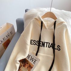 Style: commuting Size: one size Color: off white, pink, blue, gray Embroidered Hoodie, Hooded Sweater, Blue Gray, Sweater Hoodie, Women's Sweater, Pink Blue, Pullover Hoodie, Sweaters For Women, Off White