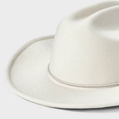 Add a timeless classic to your hat collection with this Western Hat from Universal Thread™. Made from midweight felt fabric in a solid color, this western-style hat features a dented crown and curved brim. Designed with an adjustable fit for comfortable wear, it adds a stylish finishing touch to a wide variety of outfits. Universal Thread™: Found exclusively at Target. Classic Curved Brim Felt Hat For Ranch, Classic Felt Hat With Curved Brim For Rodeo, Classic Wide Brim Felt Hat For Ranch, Classic Wide Brim Fedora For Ranch, Classic Short Brim Felt Hat For Ranch, Curved Brim Felt Hat For Rodeo, Solid Color Fedora With Curved Brim For Rodeo, Classic Fedora Felt Hat For Rodeo, Classic Curved Brim Felt Hat For Rodeo