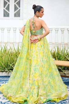 Neha – Sania Maskatiya International Green Bohemian Palazzo Set For Navratri, Bohemian Green Palazzo Set For Festivals, Green Bohemian Set With Traditional Drape, Bohemian Green Set With Traditional Drape, Bohemian Pista Green Sharara For Festive Occasions, Green Bohemian Anarkali Set, Green Bohemian Sets For Festive Occasions, Green Bohemian Festive Sets, Green Silk Sets With Gota Work