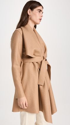 Harris Wharf London Women Blanket Coat | Shopbop Beige Long Sleeve Outerwear With Concealed Fastening, Beige Long Sleeve Cashmere Wool Coat, Fitted Wool Coat With Belted Cuffs For Fall, Chic Fitted Wool Coat With Belted Cuffs, Elegant Long Sleeve Outerwear With Belted Cuffs, Belted Wool Coat Fitted, Fitted Wool Coat With Belt, Long Sleeve Cashmere Outerwear For Work, Cashmere Outerwear For Work