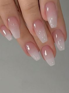 Cute Simple Nails, Simple Gel Nails, Girly Acrylic Nails, Her Nails, Pink Nail, Prom Nails, Fancy Nails, Cute Acrylic Nails, Wedding Nails