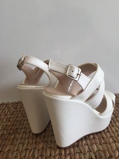 Now it has 6 cm heel length option too 6 cm , 8 cm , 10cm ,11cm ,12cm ,13 cm or 14 cm heel length options wedge Shoes Ivory , white color options These shoes will look great on you along with your wedding dress at your wedding. Everyone's eyes will be on you. Chic Ankle Strap Wedge Sandals For Wedding, Chic Open Toe Wedge Sandals For Wedding, Elegant Cream High Heel Wedge Sandals, Elegant Cream Wedge Heel Sandals, Chic Wedge Heel Wedding Sandals, Chic Wedge Heel Sandals For Wedding, Chic Wedge Sandals For Spring Wedding, Spring Wedding Synthetic Wedge Sandals, Platform Wedge Sandals With Round Toe For Wedding