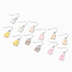 Claire's Fuzzy Animal 0.5" Drop Earrings - 6 Pack Saving Account, Claires Earrings, Claire's Accessories, Piercing Kit, Party Hair Accessories, Wedding Gift Bags, Hair Accessories Gift, Fashionable Jewelry, Earring Holder