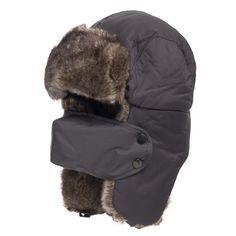 Designed for alpine conditions, this winter cap is made from high-density, double-layered, and light water repellent fabric. The interior features a comfortable and breathable padded lining. Trimmed with non-shedding, extra-soft faux fur. This hat also comes with a removable fleece-lined face mask for extreme cold weather. Perfect for snow sports, skiers, hikers, and hunters. Material: Polyester, Faux FurClimate: Cold Windproof Winter Hats With Ear Flaps, Winter Outdoor Hats With Ear Flaps, Winter Outdoor Hat With Ear Flaps, Windproof Hats With Ear Flaps For Cold Weather, Windproof Cold Weather Hats With Ear Flaps, Insulated Winter Cap, Winter Sports Hats With Fleece Lining, Windproof Full-face Hat For Cold Weather, Windproof Full Face Hat For Cold Weather