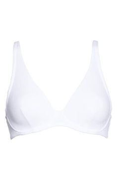 Designed in France, this underwire bra offers divine comfort and a flattering shape with a stretchy rib and supportive underbust band. 56% modal, 20% cotton, 18% polyamide, 6% elastane Hand wash, dry flat Imported Elegant Push-up Seamless Swimwear, Elegant Seamless Push-up Swimwear, Elegant Low-cut Bra-friendly Swimwear, Classic Padded Solid Bra, Classic Padded Solid Color Bra, Elegant Push-up Bra Friendly Swimwear, Fitted Low-cut Nursing Bra With Padded Cups, Classic Seamless Bra, Elegant Seamless Triangle Bra