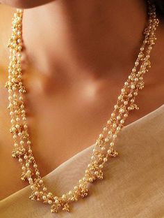 "Gorgeous and elegant pearl mala necklace set Handmade Classic Long pearls Material Used: Synthetic Pearls Brass Gold Plating When you order please shere your contact number because courier company want to help parcal reach thank you S H I P P I N G ♥ - Domestic (India) - 3 to 5 Business Days - International (USA, UK) - 10 to 20 Business Days. Feedback: Please leave us active \"5-star\" feedback if you are satisfied with the items you receive. We really appreciate your supporting. For any disput Pearl Mala, Gold Necklace Indian, Necklace Set Indian, Pearl Necklace Set, Long Pearl Necklaces, Indian Necklace, Gold Necklace Set, Indian Wedding Jewelry, Mala Necklace