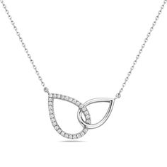 14 Karat White Gold Teardrop Shape Diamond Necklace Birmingham Jewelry Necklace Birmingham Jewelry Classic White Gold Teardrop Necklace, Timeless Drop Necklace With Brilliant Cut, Timeless Teardrop Necklace With Brilliant Cut, Formal White Gold Drop Necklaces, Formal White Gold Drop Necklace, White Gold Teardrop Necklaces, Fine Jewelry White Gold Teardrop Diamond Necklace, Diamond Cut Teardrop Pendant Necklace, White Gold Briolette Drop Necklace In Fine Jewelry Style