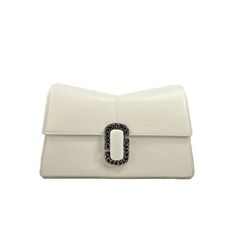 Style: Marc Jacobs St Marc Chain Wallet Crossbody (White) Material: Leather Features: Crossbody Strap, Leather Lined, Inner Card Pocket, MARC JACOBS dustbag Measures: 8" L x 5" H x 1.5" D Size: one size.  Gender: female.  Age Group: adult. White Crossbody Bag, Wallet Chain, Handbag Accessories, Cloth Bags, Marc Jacobs, Dust Bag, Crossbody Bag, Bag Accessories, Wallet