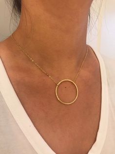 Infinity Circle Necklace Gold Karma Necklace Hammered Gold Circle Pendant Dainty Open Circle Necklac Open Circle Necklace, Gold Minimalist Jewelry, Gold Circle Necklace, Karma Necklace, Snake Pendant, Minimal Necklace, Rainbow Necklace, Snake Jewelry, Dainty Gold Necklace