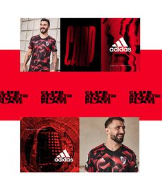 the adidas ad is designed to look like it has been made into a soccer jersey