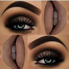 Brown Eyes Tumblr, Trucco Smokey Eye, Matte Make Up, Glitter Smokey Eye, Maquillage On Fleek, Smokey Eye For Brown Eyes, Judi Dench, Makeup Hacks, Trendy Makeup