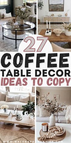 coffee table decor ideas to copy