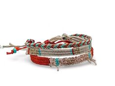 Add a fun and stylish touch to your beach look with this Adjustable Beach Bracelet Set. Perfect for surfers and beach lovers, this set of three waterproof bracelets in copper, blue and gold colors will complement any outfit. These surfer accessories are not only fashionable but also make a great friendship gift. Stand out at the beach or pool with this trendy bracelet set! Lac plated stainless steel chain and glass beads added for modern look. Woven length 13cm, extension braided length 7cm, wid Adjustable Bracelets For Beach In Summer, Casual Beach Bracelet With Adjustable Length, Adjustable Length Friendship Bracelets For Beach, Casual Beaded Bracelets With Adjustable Length For Beach, Adjustable Summer Beach Bracelet, Adjustable Length Bracelet For Summer Beach, Casual Adjustable Bracelet For Beach, Casual Adjustable Bracelet For The Beach, Bohemian Adjustable Friendship Bracelets For Beach Season