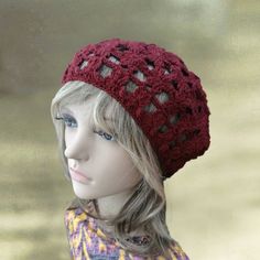 This  boho lace beret  is a perfect summer accessory. It is  so versatile and you can style it so many ways with so many colors.100% cottonOne size  fits an average woman's head.CARE: Hand wash in lukewarm water and dry flat. Do not dry in the dryer!Check out this beret in other color here:Check out this beret in other color here:https://www.etsy.com/listing/289872257/summer-knit-beret-womens-cotton-hats?ref=shop_home_active_3Important Note!Please, keep in mind that colors of images may look sli Beret In Summer, Lace Beret, Casual Cotton Beret Flat Cap, Adjustable Cotton Casual Beret, Casual Hand-knitted Beret One Size, Knitted Beret, African Hats, Knit Beret, Cotton Beanie