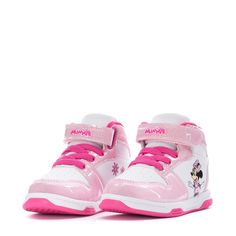 What's not to love about the Character Minnie Mouse High Top Toddler Sneakers? They feature the beloved mouse prominently displayed on the side. Plus, the high-top design makes for a unique look and provides added ankle support.Features Minnie Mouse. High-top. Lace-up with ankle strap. Iridescent accent panel. Durable tread. Padded tongue and collar. Scratch-resistant Synthetic High-top Sneakers, Pink High-top Scratch-resistant Sneakers, Pink Scratch-resistant High-top Sneakers, Non-slip Synthetic High-top Sneakers, White Sporty High-top Boots, Synthetic High-top Sneakers With Non-slip Sole, White Low-top Synthetic Boots, White Synthetic Low-top Boots, White Non-slip High-top Skate Shoes