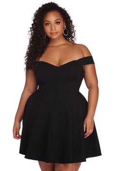 Plus Charming Sweetheart Skater Dress Oshnow Skater Skirt Dress, Flared Skater Skirt, Plus Zise, Skater Style Dress, Ladies Style, Plus Size Gowns, Winter Formal, Dressy Dresses, Plus Size Fashion For Women